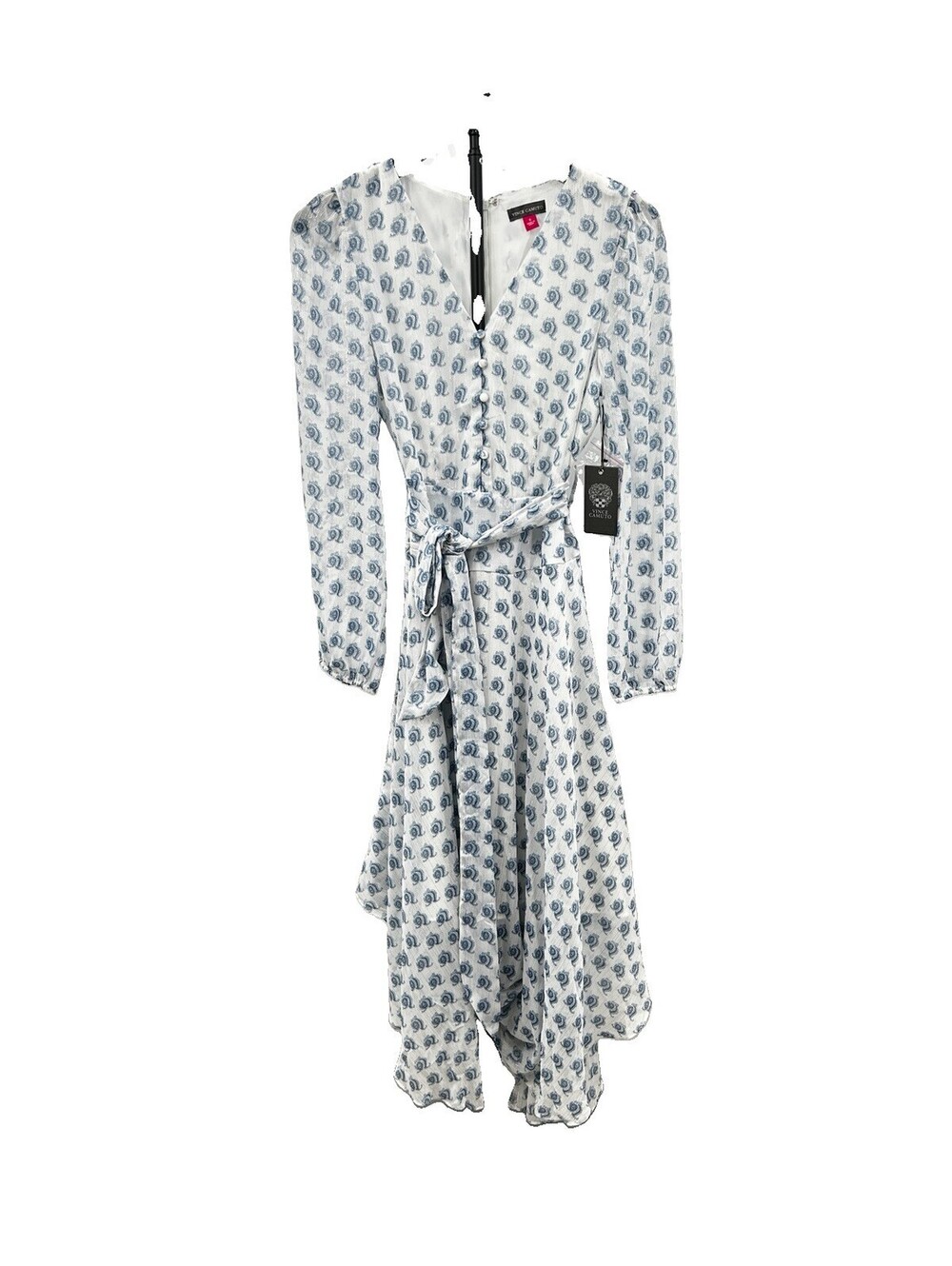 Vince Camuto Chiffon Printed Midi Woman’s Dress Daisy daze Size S